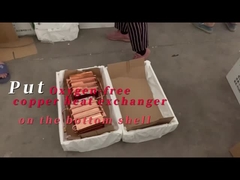 Setzen Sie Sauerstoff-freie Kupferwärmetauscher auf der unteren Hülle