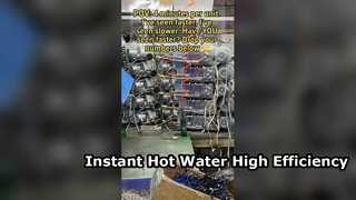 Hocheffizienter Warmwasserbereiter mit Zwangsabgas