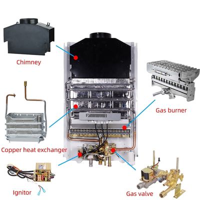 Haobang Flue Gas Water Heater 12KW Tankless Instant Hot Water