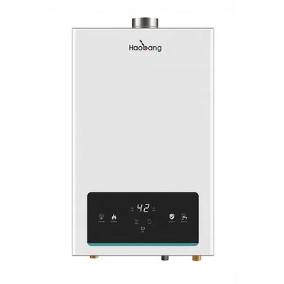 IPX2 Waterproof 12L Flue Gas Water Heater with 0.02MPa-0.8MPa Water Pressure and NG 2000Pa/LPG 2800Pa