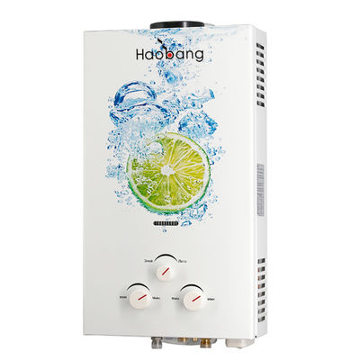 Heimgeräte Rauchabgasknopf Led-Bildschirm Gas-Wasserbereiter 10L