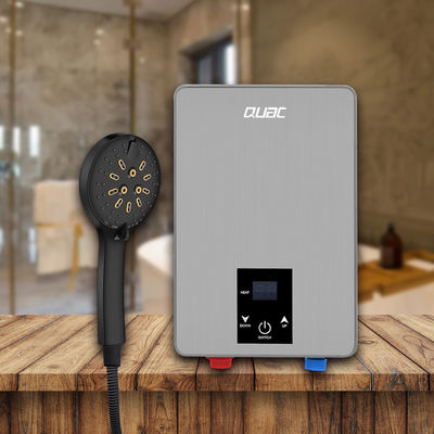 Sofortiger elektrischer Warmwasserbereiter mit digitaler Anzeige und maximaler Temperatur von 55°C